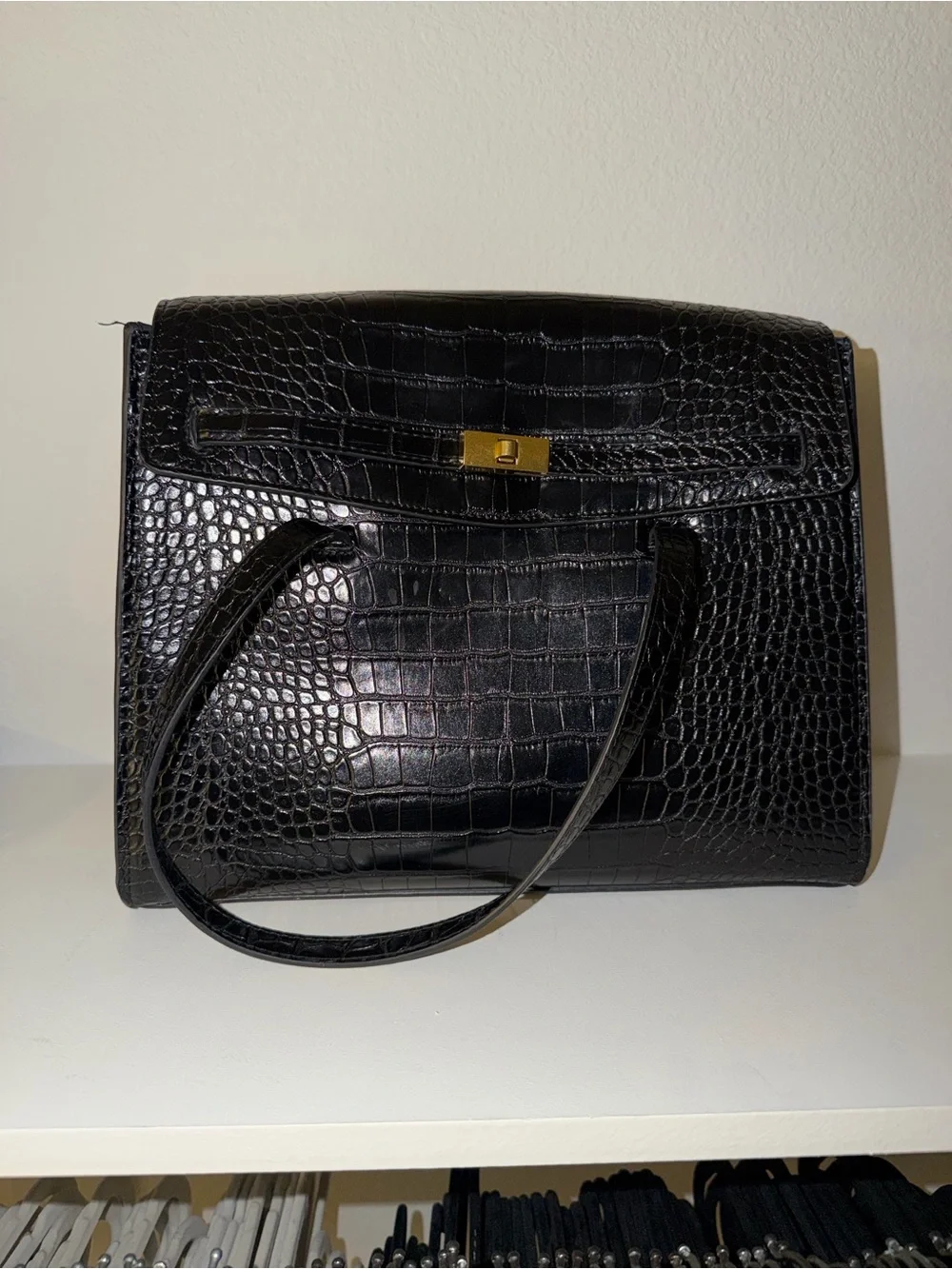 Mango croc embossed